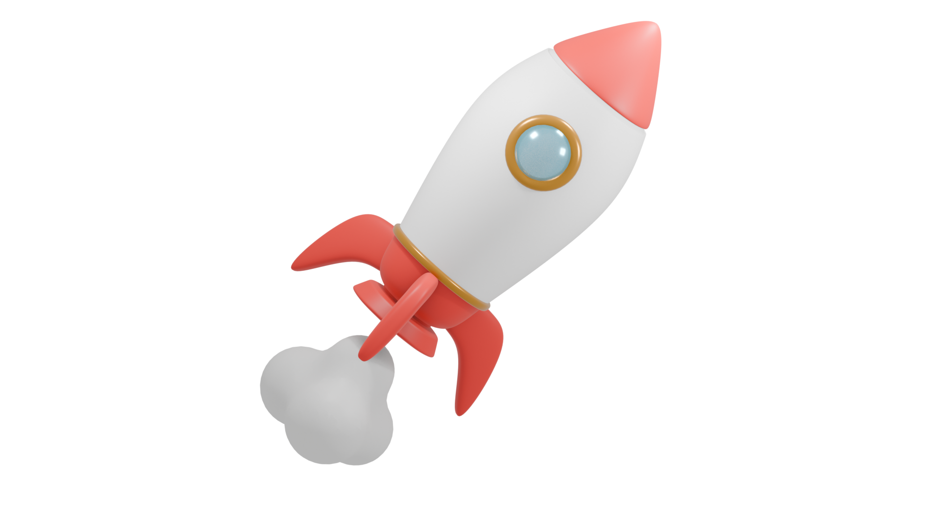 3D-Animation einer Rakete für technische Visualisierung